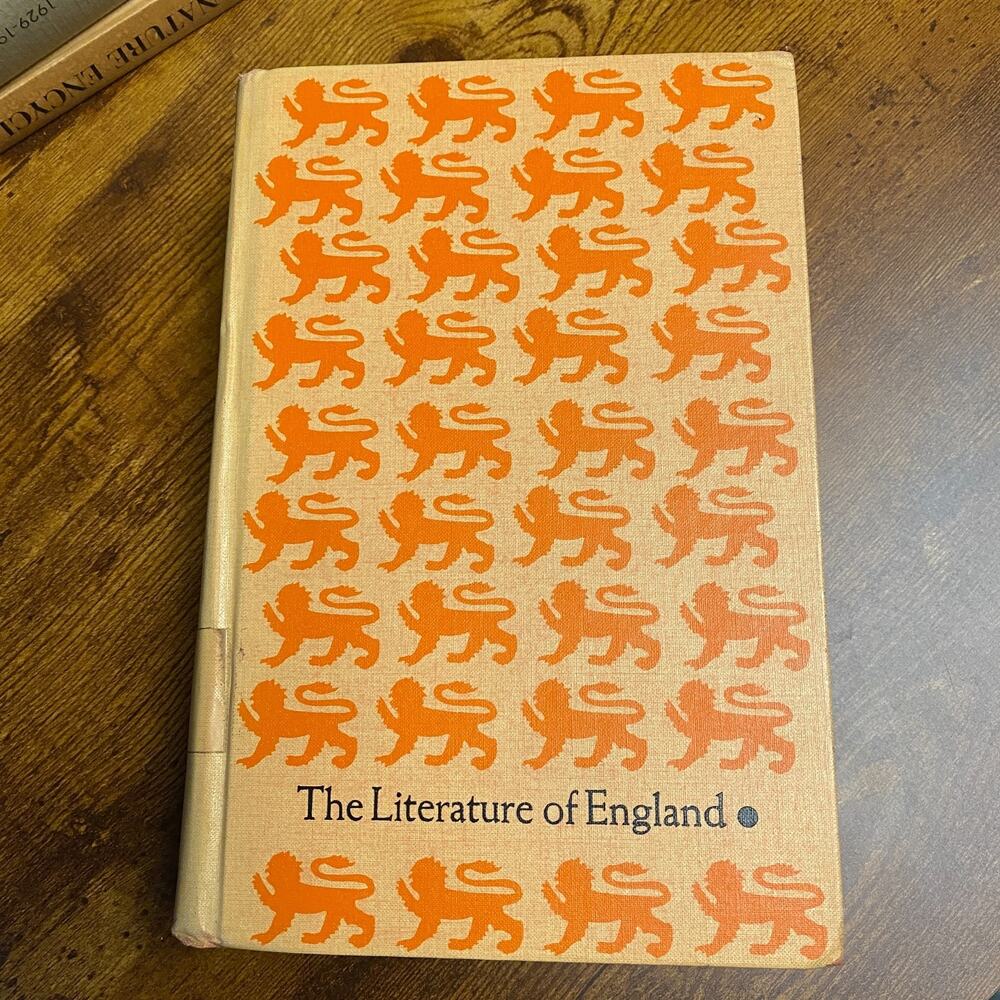 The Literature of England. Volume I. 5th Edition. Hardcover. Anderson & Buckler